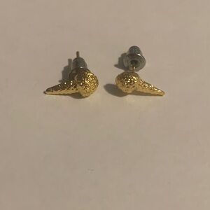 3/$5 Gold Ice Cream Earrings